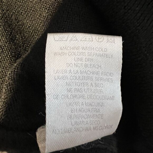 Mens VTG FIJI Black Wool Blend Sweater L 90s Made in Italy Casual Classic Classy - Picture 5 of 8